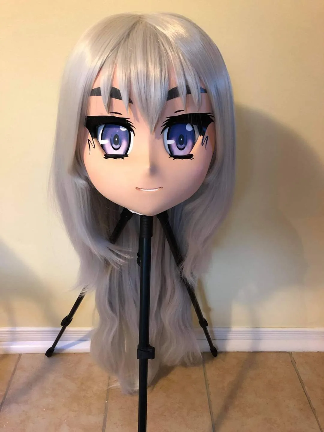 Ride the Pig Studio Chaika-style animegao mask with silver wig